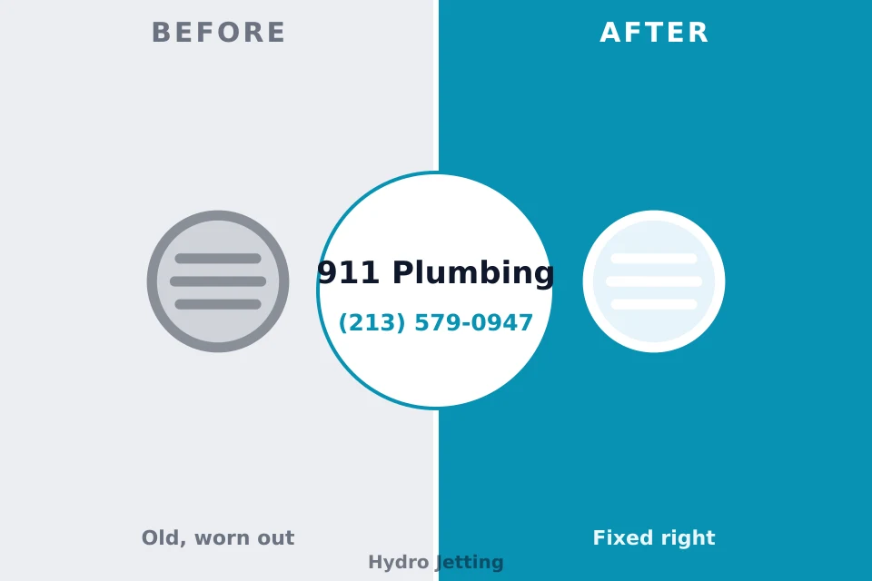 Before and after: plumbing repair Biglerville, PA